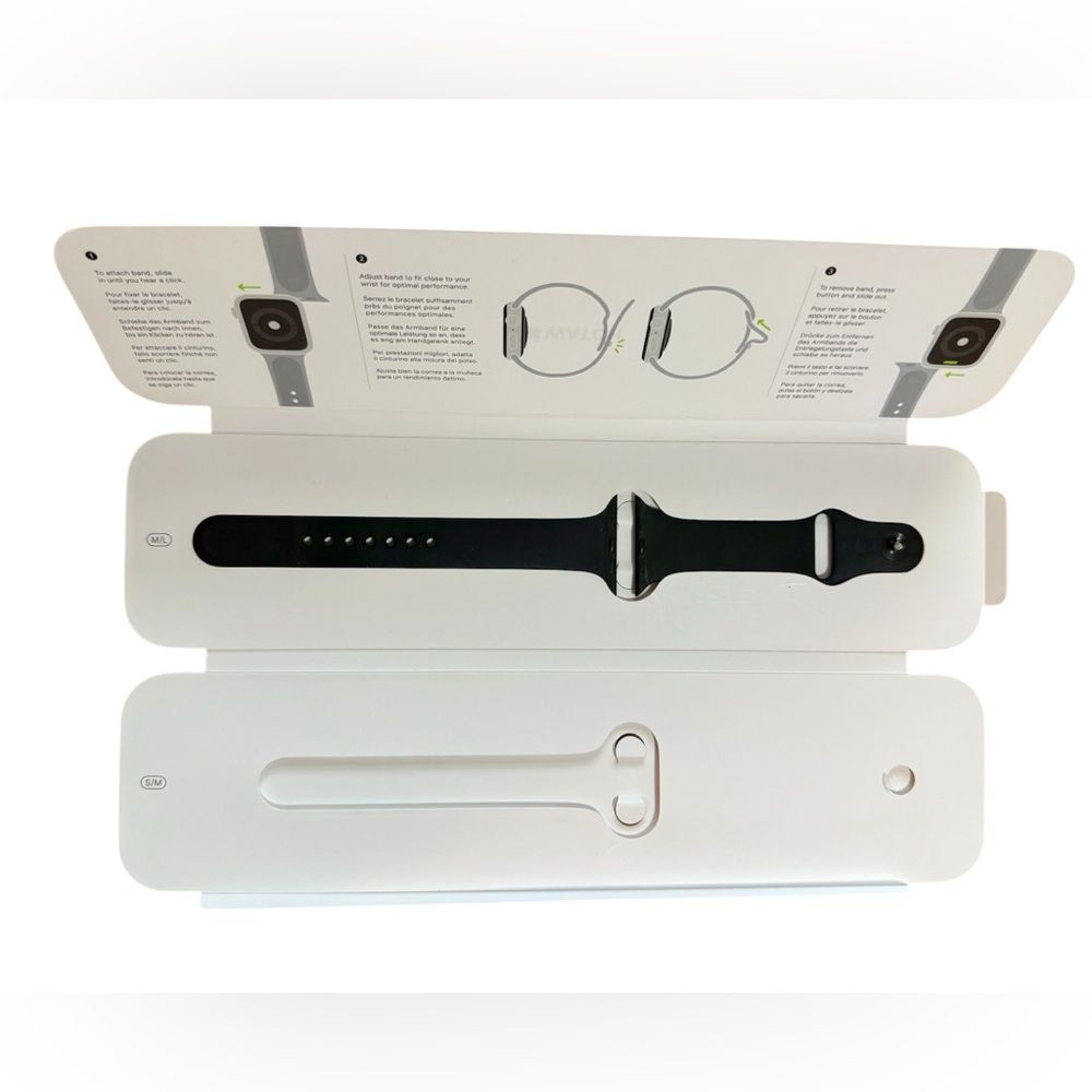 SOLD - Apple Watch Sport Band | 44mm | Black | M/L - Picture 7 of 11